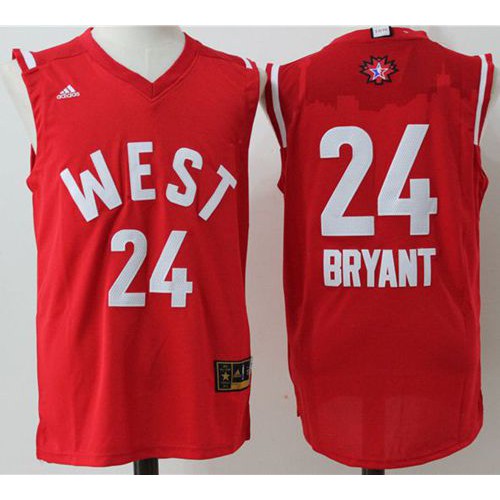 Los Angeles Lakers #24 Kobe Bryant Red 2016 All-Star Stitched Jersey Mens cheap jerseys for sale - CheapJerseys.Shop