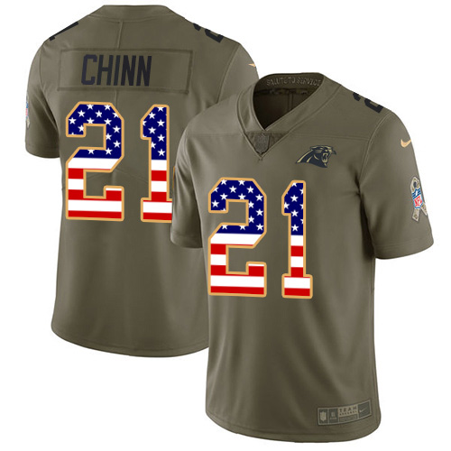Panthers #21 Jeremy Chinn Olive/USA Flag Youth Stitched Limited 2017 Salute To Service Jersey cheap jerseys for sale - CheapJerseys.Shop