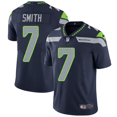 Seahawks #7 Geno Smith Steel Blue Team Color Youth Stitched Vapor Untouchable Limited Jersey cheap jerseys for sale - CheapJerseys.Shop