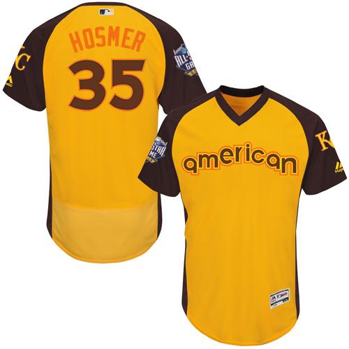 Kansas City Royals #35 Eric Hosmer Gold Flexbase Authentic Collection 2016 All-Star American League Stitched Jersey Men's cheap jerseys for sale - CheapJerseys.Shop