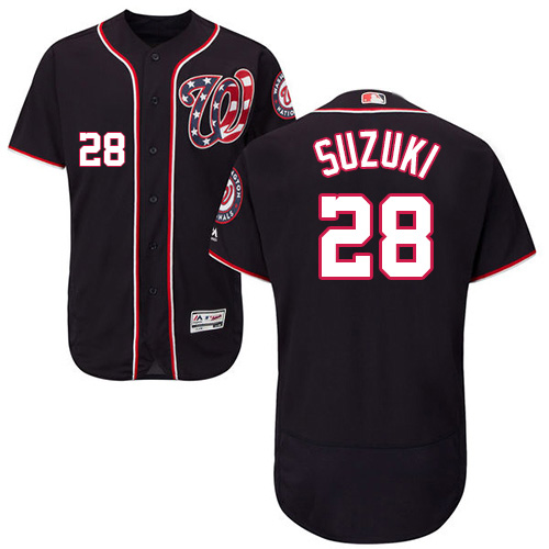 Washington Nationals #28 Kurt Suzuki Navy Blue Flexbase Authentic Collection Stitched Jersey Men's cheap jerseys for sale - CheapJerseys.Shop