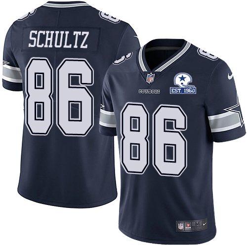 Dallas Cowboys #86 Dalton Schultz Navy Blue Team Color Men's Stitched With Established In 1960 Patch Vapor Untouchable Limited Jersey Men's cheap jerseys for sale - CheapJerseys.Shop