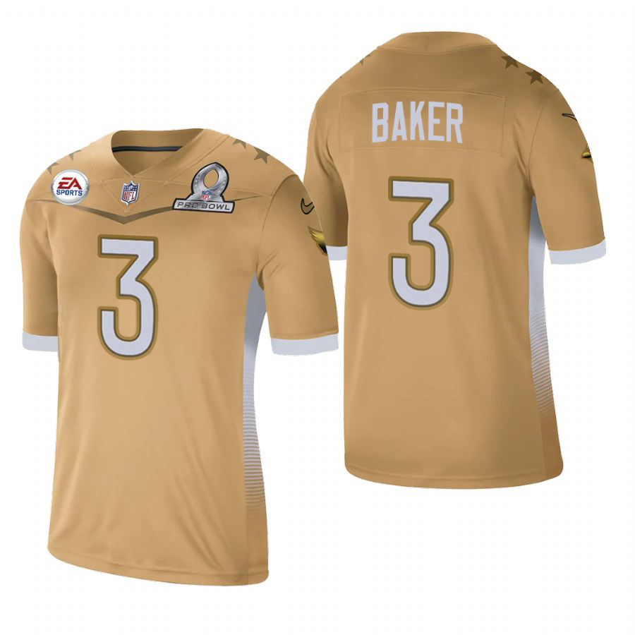 Arizona Cardinals #3 Budda Baker 2021 NFC Pro Bowl Game Gold Jersey cheap jerseys for sale - CheapJerseys.Shop