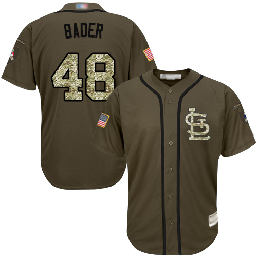 St.Louis Cardinals #48 Harrison Bader Green Salute to Service Stitched Jersey Men's cheap jerseys for sale - CheapJerseys.Shop