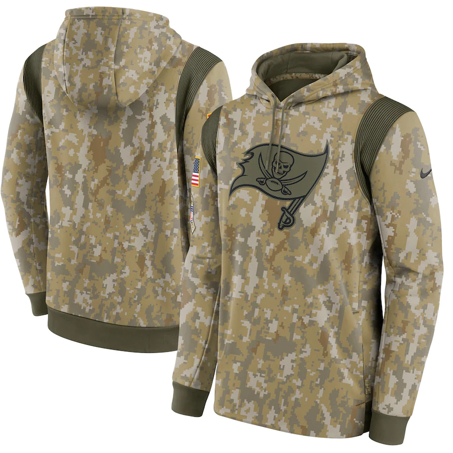 Tampa Bay Buccaneers Camo 2021 Salute To Service Therma Performance Pullover Hoodie cheap jerseys for sale - CheapJerseys.Shop