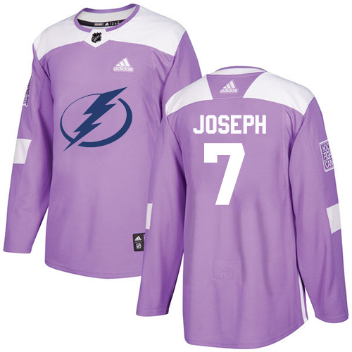 Tampa Bay Lightning #7 Mathieu Joseph Purple Authentic Fights Cancer Youth Stitched Jersey Youth cheap jerseys for sale - CheapJerseys.Shop