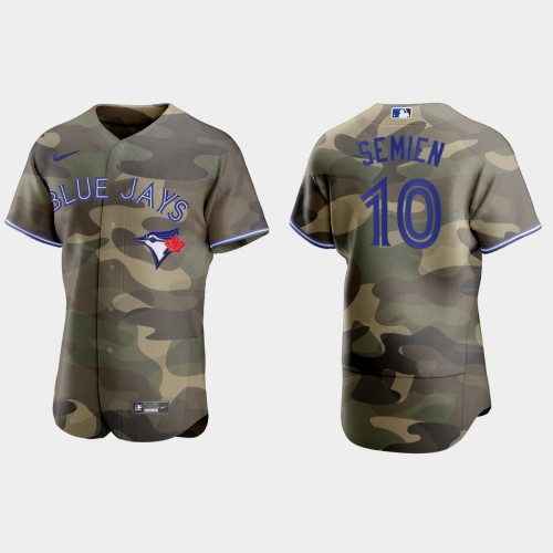 Toronto Toronto Blue Jays #10 Marcus Semien Men's 2021 Armed Forces Day Authentic Jersey -Camo Men's cheap jerseys for sale - CheapJerseys.Shop