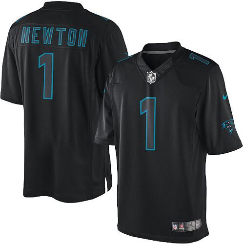 Carolina Panthers #1 Cam Newton Black Men's Stitched Impact Limited Jersey Men's cheap jerseys for sale - CheapJerseys.Shop