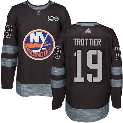 New York Islanders #19 Bryan Trottier Black 1917-2017 100th Anniversary Stitched Jersey Men's cheap jerseys for sale - CheapJerseys.Shop