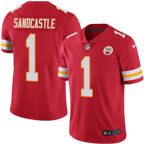 Kansas City Chiefs #1 Leon Sandcastle Red Team Color Men's Stitched Vapor Untouchable Limited Jersey Men's cheap jerseys for sale - CheapJerseys.Shop