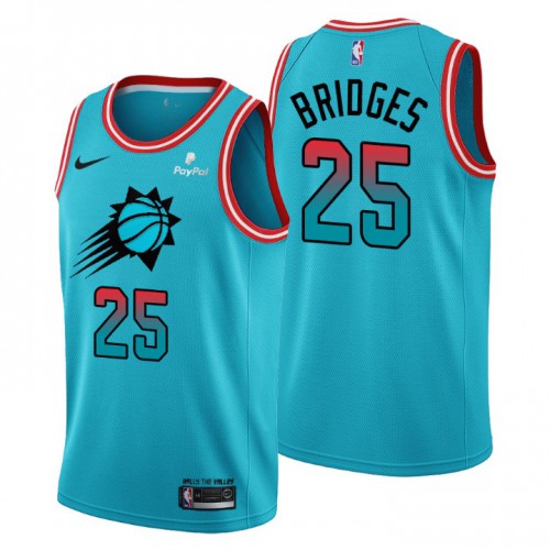 Phoenix Suns #25 Mikal Bridges Mens 2022-23 City Edition Jersey - Cherry Blossom Blue Mens cheap jerseys for sale - CheapJerseys.Shop