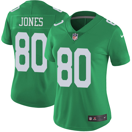 Eagles #80 Julio Jones Green Women's Stitched Limited Rush Jersey cheap jerseys for sale - CheapJerseys.Shop