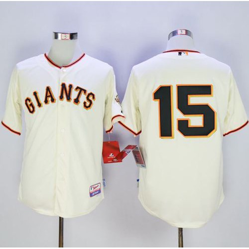 San Francisco Giants #15 Bruce Bochy Cream Home Cool Base Stitched Jersey Men's cheap jerseys for sale - CheapJerseys.Shop