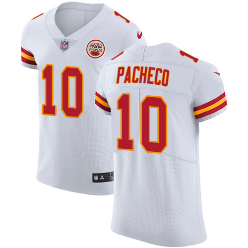 Chiefs #10 Isiah Pacheco White Men's Stitched Vapor Untouchable Elite Jersey cheap jerseys for sale - CheapJerseys.Shop