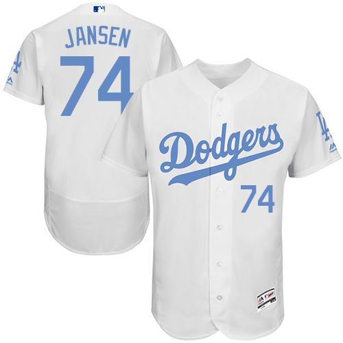 Los Angeles Dodgers #74 Kenley Jansen White Flexbase Authentic Collection Father's Day Stitched Jersey Men's cheap jerseys for sale - CheapJerseys.Shop