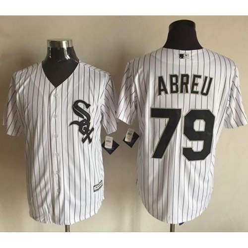 Chicago White Sox #79 Jose Abreu White(Black Strip) New Cool Base Stitched Jersey Men's cheap jerseys for sale - CheapJerseys.Shop