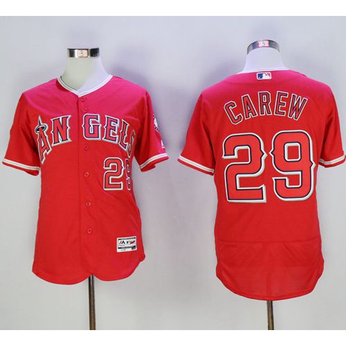 Los Angeles Angels of Anaheim #29 Rod Carew Red Flexbase Authentic Collection Stitched Jersey Men's cheap jerseys for sale - CheapJerseys.Shop