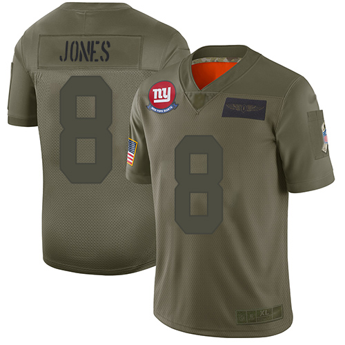 Giants #8 Daniel Jones Camo Youth Stitched Limited 2019 Salute To Service Jersey cheap jerseys for sale - CheapJerseys.Shop