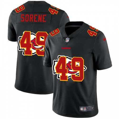 Kansas City Kansas City Chiefs #49 Daniel Sorensen Men's Team Logo Dual Overlap Limited Jersey Black Men's cheap jerseys for sale - CheapJerseys.Shop