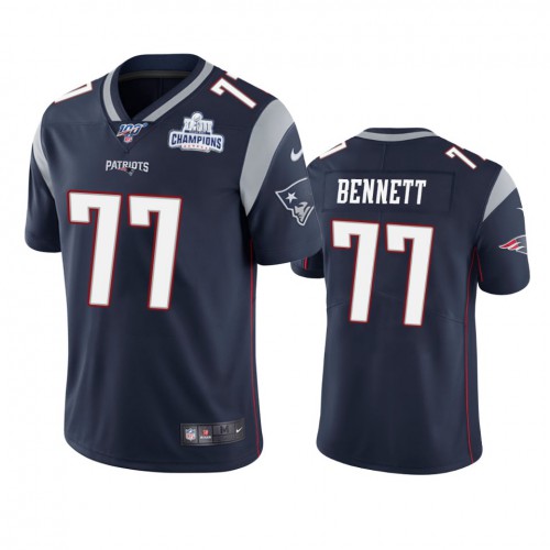 New England New England Patriots #77 Michael Bennett Navy Super Bowl LIII Champions Vapor Limited Jersey Men's cheap jerseys for sale - CheapJerseys.Shop