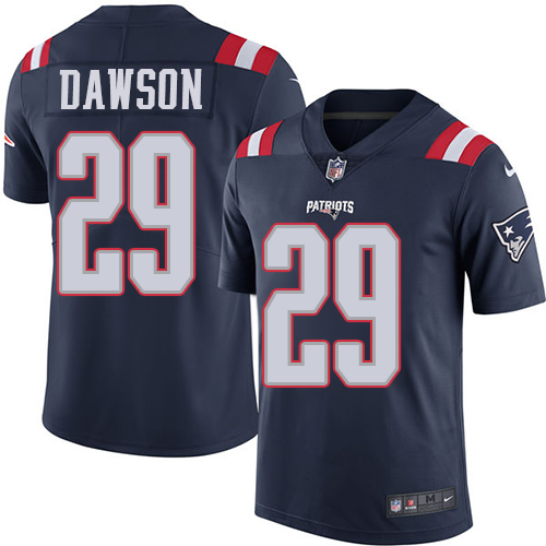 New England Patriots #29 Duke Dawson Navy Blue Men's Stitched Limited Rush Jersey Men's cheap jerseys for sale - CheapJerseys.Shop