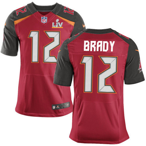 Buccaneers #12 Tom Brady Red Team Color Men's Super Bowl LV Bound Stitched Vapor Untouchable Elite Jersey cheap jerseys for sale - CheapJerseys.Shop