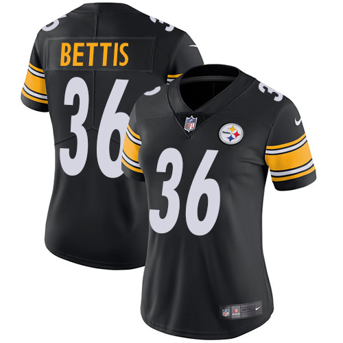 Steelers #36 Jerome Bettis Black Team Color Women's Stitched Vapor Untouchable Limited Jersey cheap jerseys for sale - CheapJerseys.Shop