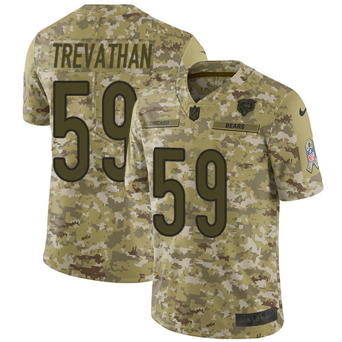 Chicago Bears #59 Danny Trevathan Camo Men's Stitched Limited 2018 Salute To Service Jersey Men's cheap jerseys for sale - CheapJerseys.Shop
