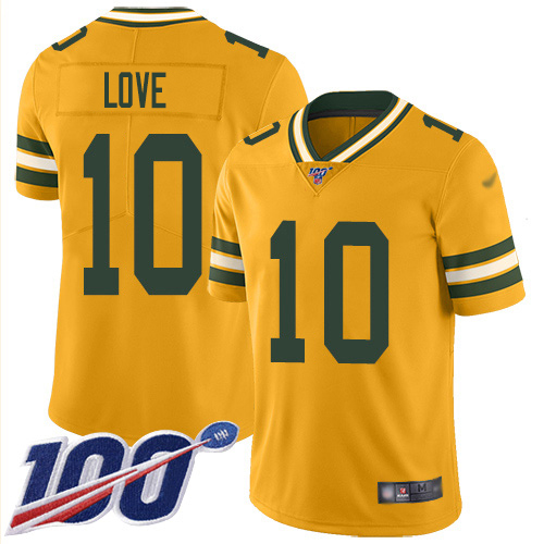 Packers #10 Jordan Love Gold Youth Stitched Limited Inverted Legend 100th Season Jersey cheap jerseys for sale - CheapJerseys.Shop