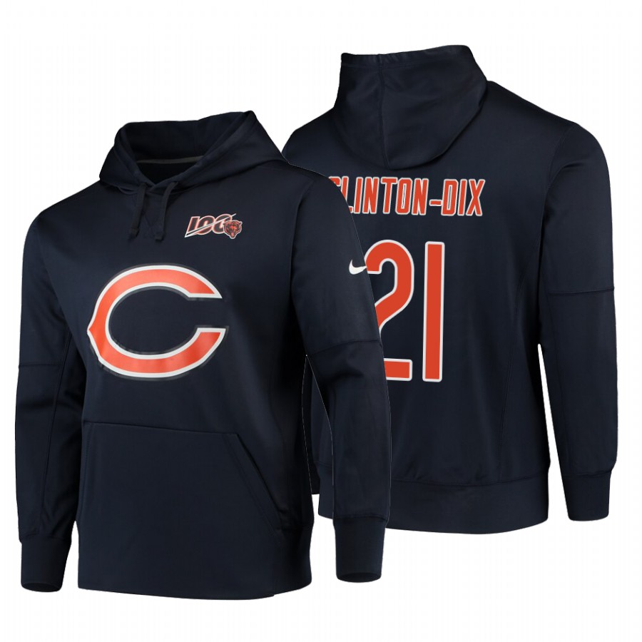 Chicago Bears #21 Ha Ha Clinton-Dix 100 Primary Logo Circuit Name & Number Pullover Hoodie Navy cheap jerseys for sale - CheapJerseys.Shop