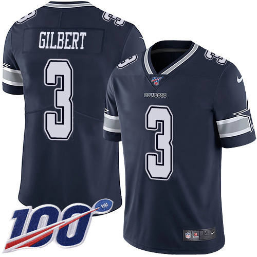 Dallas Cowboys #3 Garrett Gilbert Navy Blue Team Color Youth Stitched 100th Season Vapor Untouchable Limited Jersey Youth cheap jerseys for sale - CheapJerseys.Shop