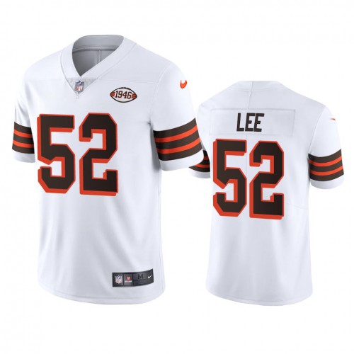 Cleveland Cleveland Browns #52 Elijah Lee 1946 Collection Alternate Vapor Limited Jersey - White Men's cheap jerseys for sale - CheapJerseys.Shop
