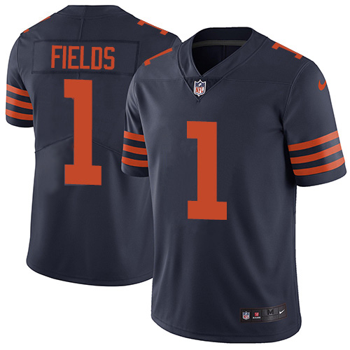 Bears #1 Justin Fields Navy Blue Alternate Men's Stitched Vapor Untouchable Limited Jersey cheap jerseys for sale - CheapJerseys.Shop