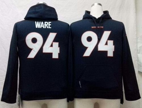 Broncos #94 DeMarcus Ware Navy Blue Youth Pullover Hoodie cheap jerseys for sale - CheapJerseys.Shop