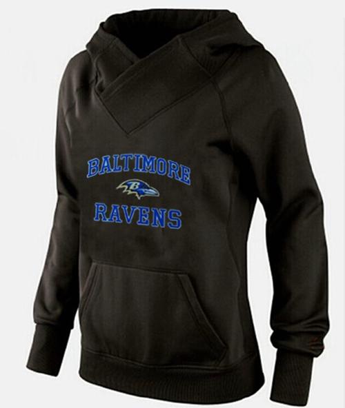 Women's Baltimore Ravens Heart & Soul Pullover Hoodie Black cheap jerseys for sale - CheapJerseys.Shop
