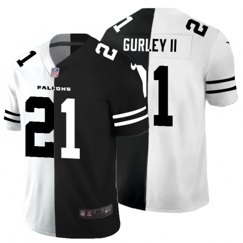 Atlanta Atlanta Falcons #21 Todd Gurley II Men's Black V White Peace Split Vapor Untouchable Limited Jersey Men's cheap jerseys for sale - CheapJerseys.Shop