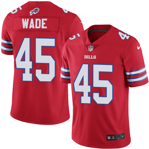 Buffalo Bills #45 Christian Wade Red Men's Stitched Elite Rush Jersey Men's cheap jerseys for sale - CheapJerseys.Shop