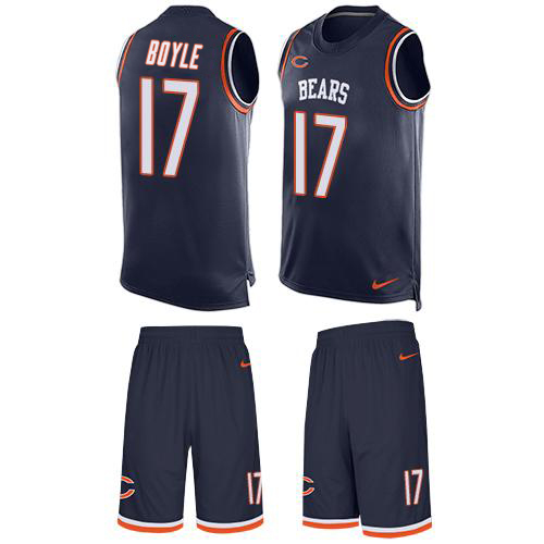 Bears #17 Tim Boyle Navy Blue Team Color Men's Stitched Limited Tank Top Suit Jersey cheap jerseys for sale - CheapJerseys.Shop