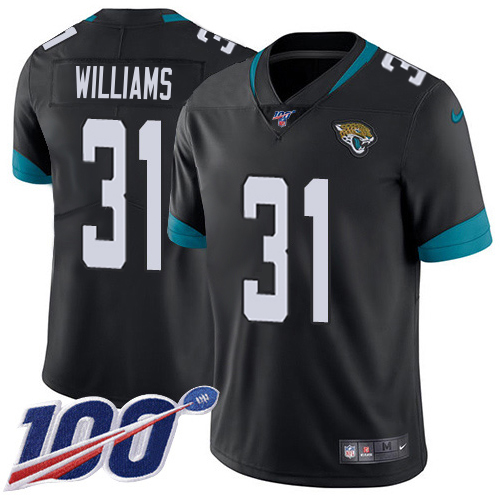 Jaguars #31 Darious Williams Black Team Color Youth Stitched 100th Season Vapor Limited Jersey cheap jerseys for sale - CheapJerseys.Shop