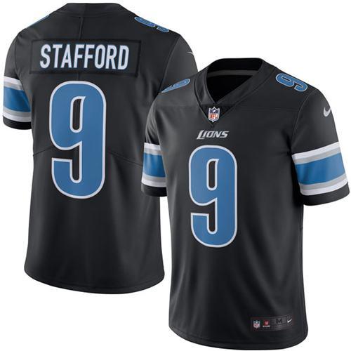 Detroit Lions #9 Matthew Stafford Black Youth Stitched Limited Rush Jersey Youth cheap jerseys for sale - CheapJerseys.Shop
