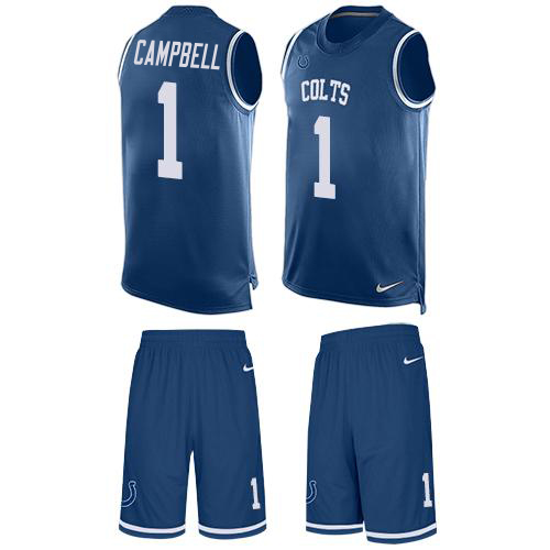 Colts #1 Parris Campbell Royal Blue Team Color Men's Stitched Limited Tank Top Suit Jersey cheap jerseys for sale - CheapJerseys.Shop