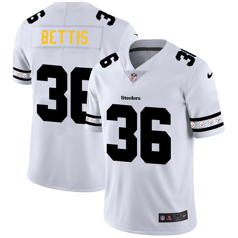Pittsburgh Steelers #36 Jerome Bettis White Team Logo Vapor Limited Jersey cheap jerseys for sale - CheapJerseys.Shop