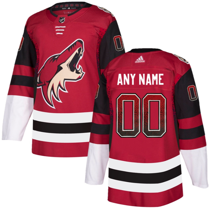 Arizona Coyotes Red Customized Drift Fashion Jersey cheap jerseys for sale - CheapJerseys.Shop