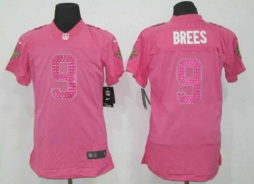 Saints #9 Drew Brees Pink Sweetheart Women's Stitched Elite Jersey cheap jerseys for sale - CheapJerseys.Shop
