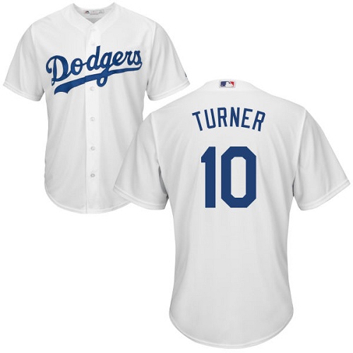 Los Angeles Dodgers #10 Justin Turner White Cool Base Stitched Youth Jersey Youth cheap jerseys for sale - CheapJerseys.Shop