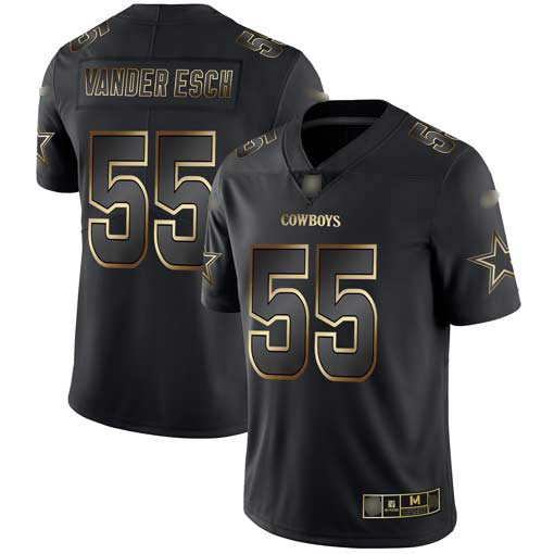 Cowboys #55 Leighton Vander Esch Black/Gold Men's Stitched Vapor Untouchable Limited Jersey cheap jerseys for sale - CheapJerseys.Shop