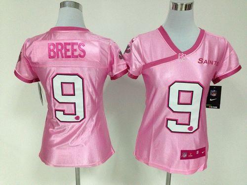 Saints #9 Drew Brees New Pink Women's Be Luv'd Stitched Elite Jersey cheap jerseys for sale - CheapJerseys.Shop