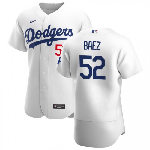 Los Angeles Los Angeles Dodgers #52 Pedro Baez Men's White Home 2020 Authentic Player Jersey Men's cheap jerseys for sale - CheapJerseys.Shop