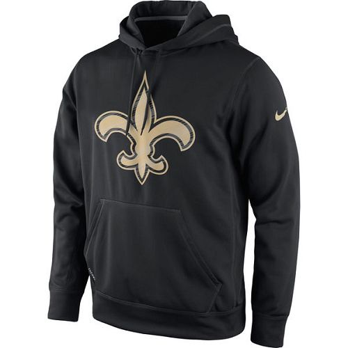Men's New Orleans Saints Black Warp Performance Pullover Hoodie cheap jerseys for sale - CheapJerseys.Shop