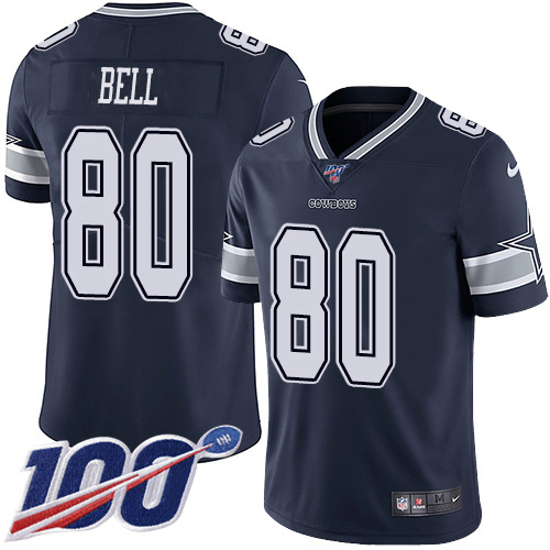 Dallas Cowboys #80 Blake Bell Navy Blue Team Color Men's Stitched 100th Season Vapor Untouchable Limited Jersey Men's cheap jerseys for sale - CheapJerseys.Shop